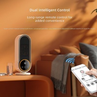 Chauffage de bureau compact pour la maison, radiateur électrique à chauffage rapide, télécommande, contrôle intelligent de la température, 1500W PTC, pour dortoirs