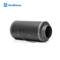 Ventilateur de gaine silencieux Hon&Guan 300 mm 220-240 V, débit d'air haute pression 747 Pa 2600 m³/h, en acier laminé à froid