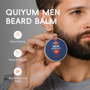 QUIYUM Marque Privée Vente en Gros Emballage Neutre Produits pour Barbe Homme Crème à Barbe Baume à Barbe - Product Image 2