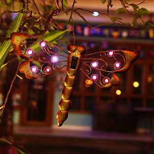 Solar Garden <b>Light</b> Dragonfly Led Hanging Outdoor Decorative Insect Lamp With Solar <b>Panel</b> For Yard And Garden - Product Image 1