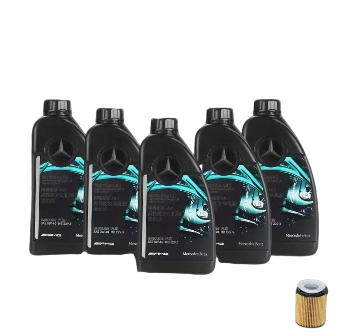 Mercedes-AMG Original 0W-40 Full Synthetic Engine Oil 1L, MB Approved, Workshop Bulk Pack, 12 Bottles/Case, Global Wholesale Oil Parts Image 6