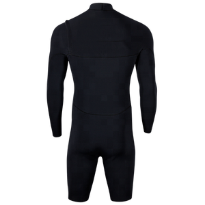 Traje de Neopreno Personalizado con Logotipo <span class=keywords><strong>para</strong></span> Hombre, 3mm 2mm 4mm, Superelástico, con Cierre en el <span class=keywords><strong>Pecho</strong></span>, Mangas Largas y Piernas Cortas, <span class=keywords><strong>para</strong></span> Surf, Buceo y Deportes Acuáticos de Primavera - Product Image 2