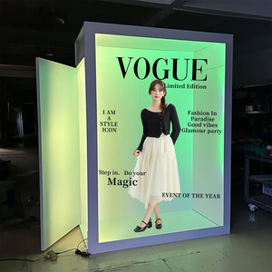 Soporte para Telón de Fondo - Caja de Fotomatón para Revistas, para Teatro, Obras de Teatro, Clubes, Espectáculos Escolares y Presentaciones Escénicas - Product Image 2