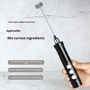 Batidor eléctrico de mano para espumar leche, café, latte, matcha, chocolate, batidos de proteína y preparar bebidas cremosas a diario. - Product Image 4