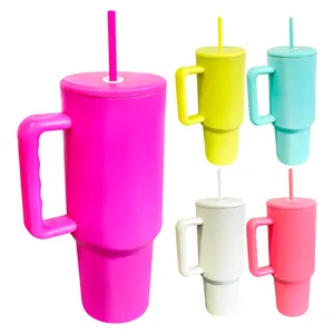 Mejor valor regalos brillante color mate de doble pared de acero inoxidable aislado al vacío Quencher H3.0 sublimación 40oz taza vaso