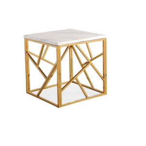 Mesa de centro anidada multiusos, el mejor estilo, mesa auxiliar con acabado dorado, diseño lujoso, muebles para hogares y oficinas - Product Image 3