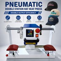 Presse à Chaud Pneumatique Automatique Double Station pour Casquettes de Baseball par Sublimation AIBA G--031F 110V/220V Garantie 1 An