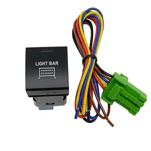 Màu xanh LED Đèn lái xe làm việc lam on off Auto Car nút chuyển đổi LED thanh ánh sáng trên nút chuyển đổi cho TOYOTA