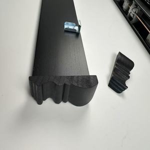Stores verticaux en <span class=keywords><strong>bois</strong></span> Paulownia Match de couleur noire avec volets de plantation - Product Image 6