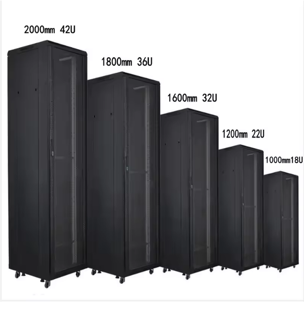 4u 6u 9u 12u 22u 27u 32u 36u 42u 46u Data Center Network Cabinet 19 Inch Rack Mount Standard Server Outdoor BLACK OEM