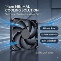 Ventilateur de refroidissement PC 14cm 140mm 140x140x25mm 14025 4 broches PWM à contrôle de vitesse, haute performance, silencieux, pour châssis et refroidissement du système