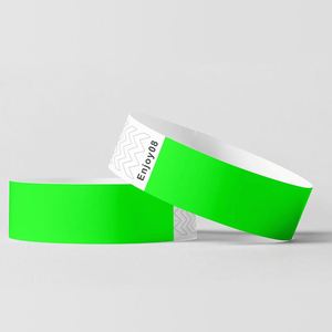 Pulsera de Identificación Personalizada de Tyvek para Conciertos, Pulsera Promocional Adhesiva de Dupont - Product Image 1