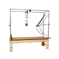 Machine de Pilates multifonction en bois de chêne classique, lit Cadillac ou table de trapèze avec garantie de 3 ans pour usage domestique, studio de yoga/fitness