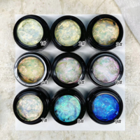 Gel Constructor UV Camaleón Aurora Opal Glitter en 9 Colores, Gel Semipermanente para Arte de Uñas para Salón y Uso Personal