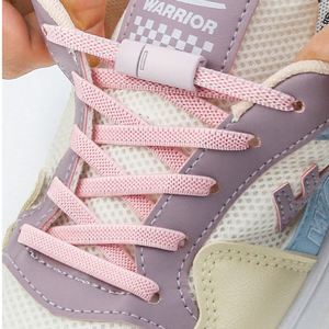 Lacets magnétiques en métal sans nœuds, lacets élastiques plats colorés, lacets paresseux à enfiler rapidement en 1 seconde, accessoires pour baskets - Product Image 2