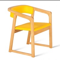 Chaise de salle à manger en bois massif : moderne, haut de gamme, usage domestique, nouveau style chinois, chaise à dossier minimaliste