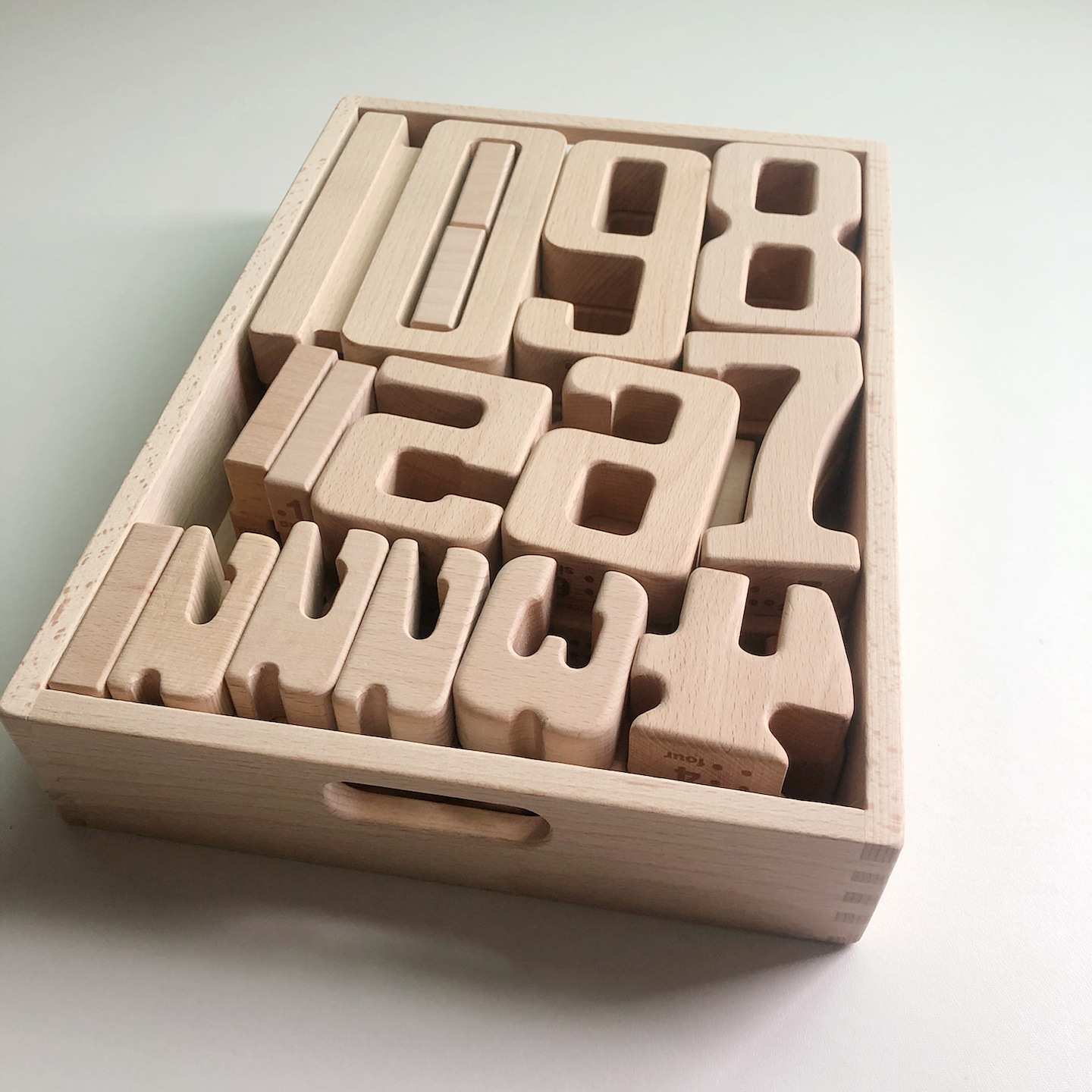 Обучающие игрушки, учебные пособия по математике, цифровые строительные блоки Монтессори, развивающие игрушки из натурального дерева для детей