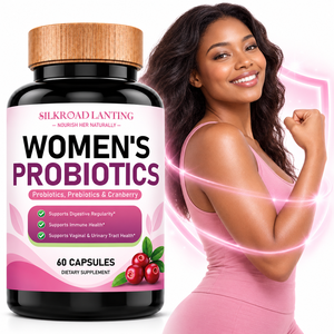 Probiotiques pour femmes à formule propre et personnalisable avec fibres prébiotiques et canneberge pour la santé immunitaire et digestive quotidienne - Product Image 1