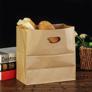 High Quality Custom Printed Kraft Paper Bags Recyclable Grocery Shopping Clothing Food Packaging Bag From Factory - Product Image 3