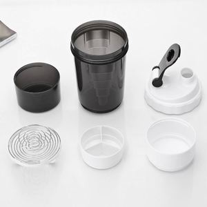 Custom Logo Bpa Free Spider Fitness Sports Gym <b>Shaker</b> Cup Protein <b>Shaker</b> <b>Bottle</b> with Protein Powder Pill Storage Compartment - Product Image 5