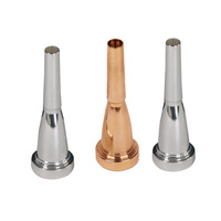 Boquilla de Repuesto para Snorkel, Fabricada con Precisión en CNC, Plateada, de Latón, para Instrumentos Musicales