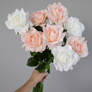 <span class=keywords><strong>Rosas</strong></span> Artificiales de Látex Realistas al Tacto, Listas para Enviar, con Tallo Individual, para Decoración de Bodas, Hogar y Jarrones - Product Image 3