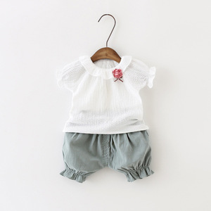 เสื้อเด็กออแกนิคสำหรับฤดูร้อนเสื้อเด็กเสื้อตัวละครสำหรับเด็กผู้ชายเสื้อผ้าแฟชั่นกางเกงฝึกขับถ่าย - Product Image 1