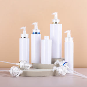 Customized Empty <b>Hair</b> Conditioner Refillable PET Shampoo Packaging Cosmetic Plastic Bottle With Lotion Pump - Product Image 3