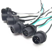 Connecteur circulaire M16 mâle femelle avec câble en caoutchouc 18awg 300V SJOW câble étanche IP67 IP68