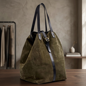 Pochette de luxe pour femme en cuir véritable de style traditionnel BS INTERNATIONAL, durable, légère, imperméable, grande capacité, avec fermeture éclair - Product Image 3