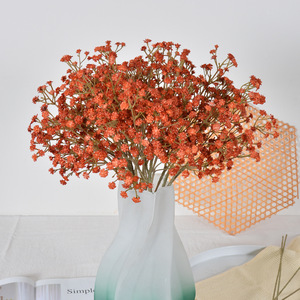 Laixing <b>Artificial</b> Baby's Breath Mixed Colors Soft Rubber Vase <b>Arrangement</b> Home Decor Living Room <b>Flower</b> Decoration - Product Image 3