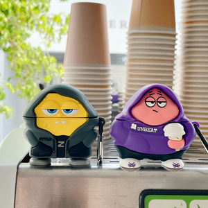 น่ารัก SpongeBob Patrick Star เคสหูฟังอนิเมะ3D การ์ตูนอะนิเมะสำหรับ Apple <span class=keywords><strong>airpods</strong></span> 1 <span class=keywords><strong>2</strong></span> 3 Pro ที่ครอบหูฟังซิลิโคน Pro2กันกระแทก - Product Image 1