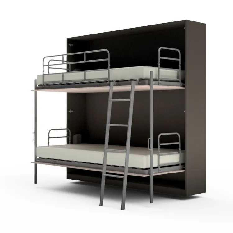 Hot Sale Model While Folding Bunk Bed Kids Bunk Bed For Bedroom Furniture Wall Bunk Beds