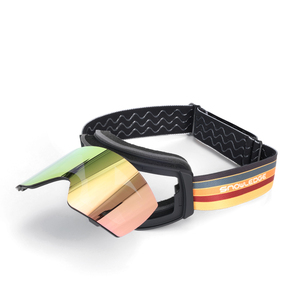 مخصص الوجه حتى نظارات التزلج نظام تدفق الهواء مع أحمر أزرق رمادي رمادي عدسة مغناطيسية - Product Image 1