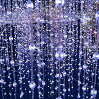 Luz LED 3D de Cristal con Efecto de Fuegos Artificiales, Programable, RGB Pixel Ball, DC12V/24V, Directo de Fábrica, para Centros Comerciales y Eventos