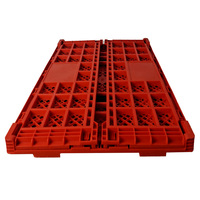 Flexographie recyclable robuste pliant caisse à lait en plastique PP matériel pliable empilable Transport stockage caisses de fruits