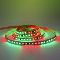 Tira de Luces LED DMX512 5050RGB USB de Alta Calidad Personalizada, 16.3 pies (5 metros), DC24V, Flexible, Programable, Direccionable, IP67