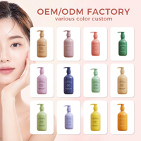Botol Sampo Plastik Hijau Amber 300ml Grosir dengan Pompa Lotion untuk Sabun Mandi Kondisioner Rambut Perawatan Kulit Kemasan Kosmetik