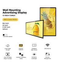 Écran tactile interactif LCD mural pour intérieur, 32'', 43'', 49'', 55'', 65'', 75'', moniteur FHD, affichage numérique publicitaire