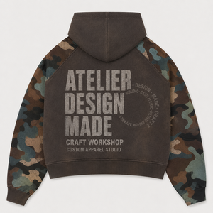 Sudadera con Capucha Personalizada de Felpa de Algodón de 450 g/m², con Franja en Contraste en las Mangas, Estilo Deportivo Urbano, con Logotipo Bordado, para Hombre - Product Image 2
