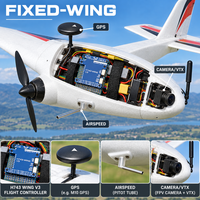 Carte de Contrôle de Vol H743 Wing V3 pour Drone FPV à Aile Fixe, 3S à 8S, Double IMU, Double Caméra, OSD, CAN, USB Type C, ArduPilot, INAV