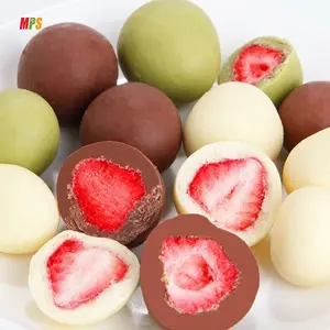 Wholesale OEM Freeze dried strawberries chocolates and sweets wholesale candy