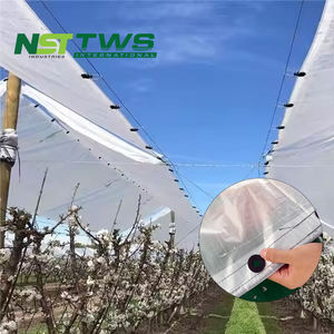 Australie Marché Heavy Duty Clear Waterproof PE Tarpaulin Cherry Farm Rain Cover Bâche écologique avec œillet à ultrasons - Product Image 1