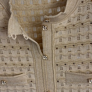 <span class=keywords><strong>Robe</strong></span> décontractée en tricot à manches courtes avec strass OUDINA LOGO pour le Ramadan et l'Aïd, robes élégantes pour femmes - Product Image 5