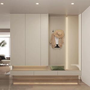 Meuble de rangement pour chaussures de style côtier, panneaux anti-moisissure, grande capacité pour l'entrée des maisons humides en bord de mer - Product Image 1
