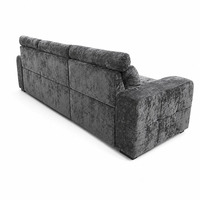 Canapé-lit moderne 3 places avec fonction de lit gigogne, canapé sectionnel avec appuie-tête réglable, fabricant de meubles OEM