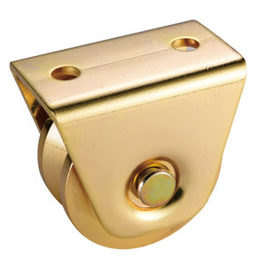 Poulie à rouleau de porte coulissante à double roulement 80mm avec rainure U/V/Y pour système de traction et de poussée universel - Product Image 4