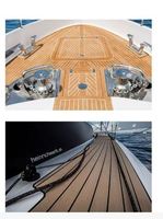Plancher marin en PVC imitation teck, antidérapant, anti-UV, lisse, imperméable, fabrication directe d'usine Melors, pour bateaux et yachts.