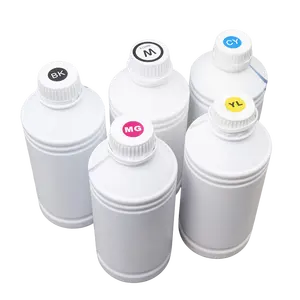 Tinta Dtf para L1000 5 colores CMYK pigmento textil juego de tinta DTF Color Universal tinte marca de agua tinta de impresión Digital
