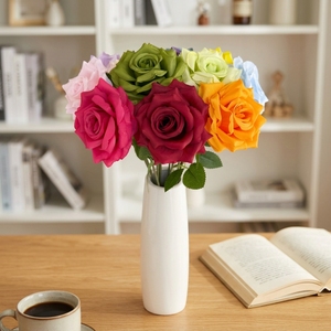 Roses artificielles en diamant, vendues en gros, pour les allées de mariage, les arrangements floraux et les décorations d'hôtels. - Product Image 2